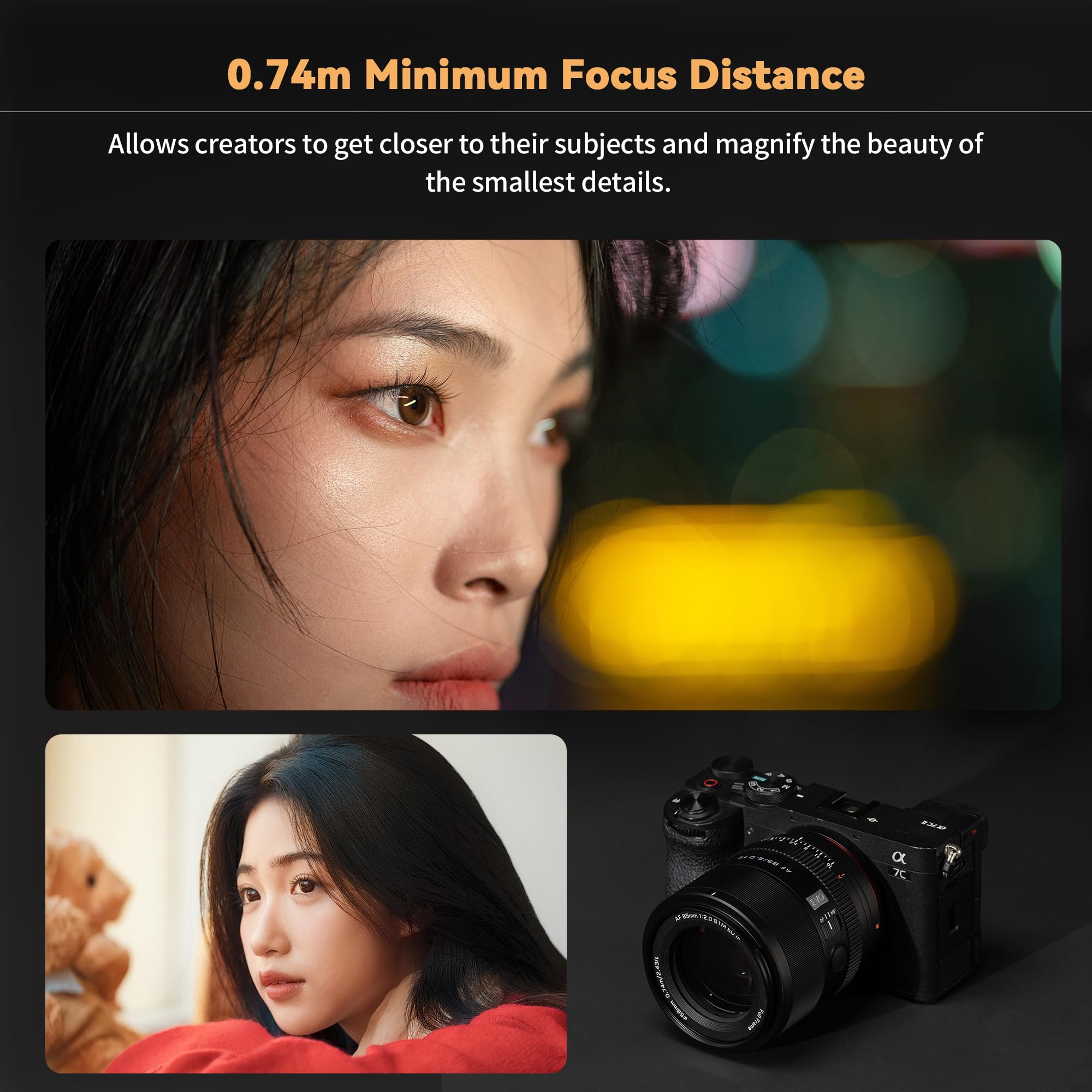 Amazon.com : VILTROX AF 85mm F2.0 EVO Lens for Sony E-Mount, Prime